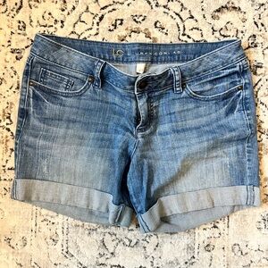LC Lauren Conrad Light Blue Rolled Hem Denim Shorts